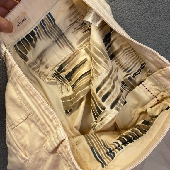 Anthropologie‎ Womens Relaxed Fit Chino Pants Size 27,Pink,Pockets,Zipper - Picture 7 of 11